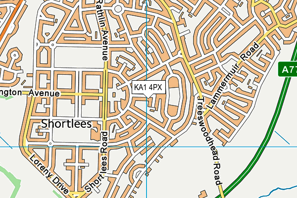 KA1 4PX map - OS VectorMap District (Ordnance Survey)