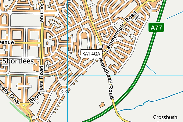 KA1 4QA map - OS VectorMap District (Ordnance Survey)