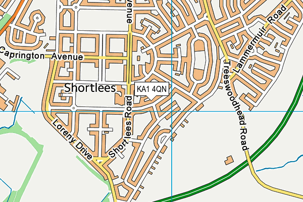 KA1 4QN map - OS VectorMap District (Ordnance Survey)