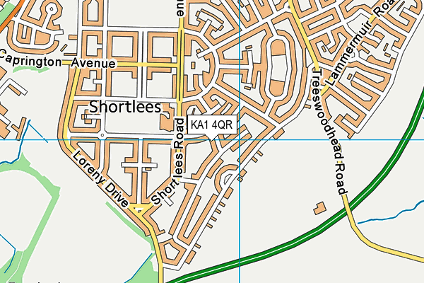 KA1 4QR map - OS VectorMap District (Ordnance Survey)