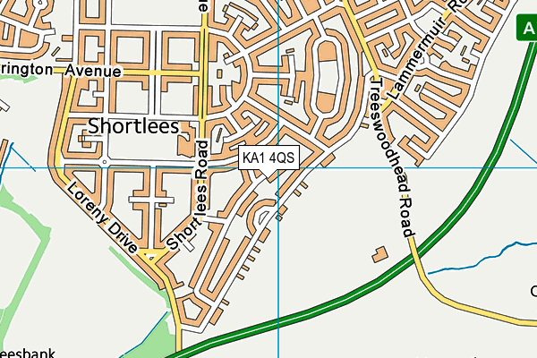 KA1 4QS map - OS VectorMap District (Ordnance Survey)