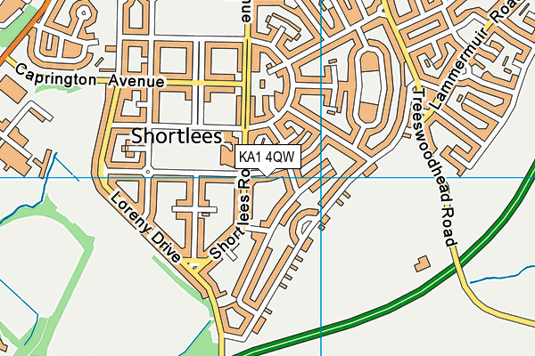 KA1 4QW map - OS VectorMap District (Ordnance Survey)