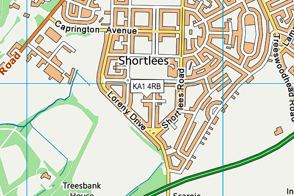 KA1 4RB map - OS VectorMap District (Ordnance Survey)