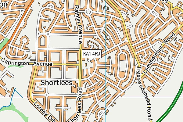 KA1 4RJ map - OS VectorMap District (Ordnance Survey)