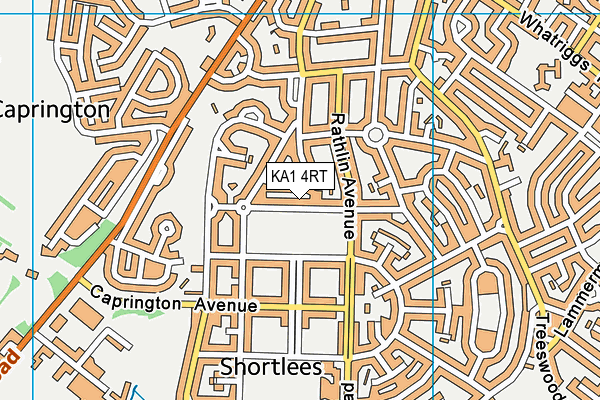KA1 4RT map - OS VectorMap District (Ordnance Survey)