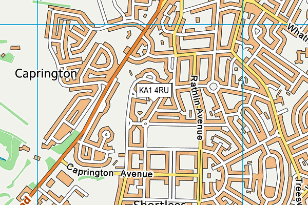 KA1 4RU map - OS VectorMap District (Ordnance Survey)