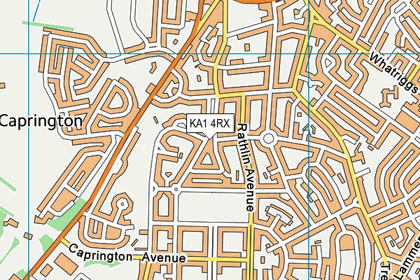 KA1 4RX map - OS VectorMap District (Ordnance Survey)