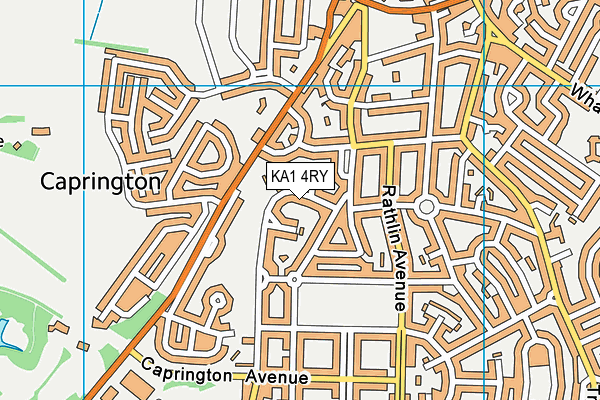 KA1 4RY map - OS VectorMap District (Ordnance Survey)