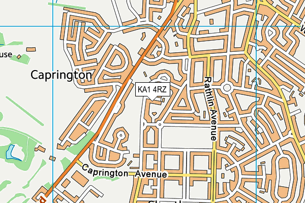 KA1 4RZ map - OS VectorMap District (Ordnance Survey)