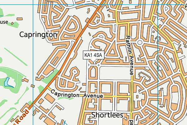 KA1 4SA map - OS VectorMap District (Ordnance Survey)