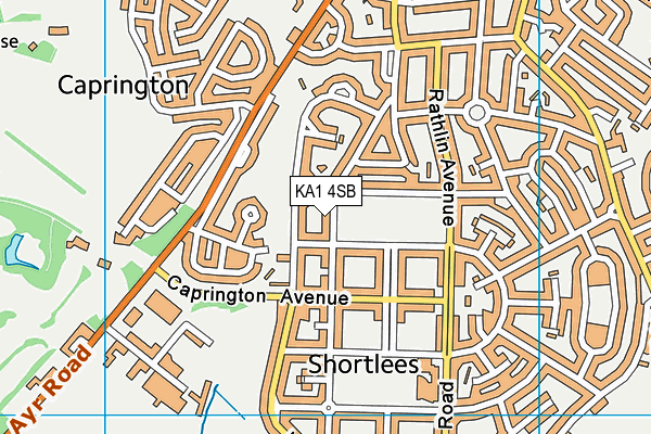 KA1 4SB map - OS VectorMap District (Ordnance Survey)