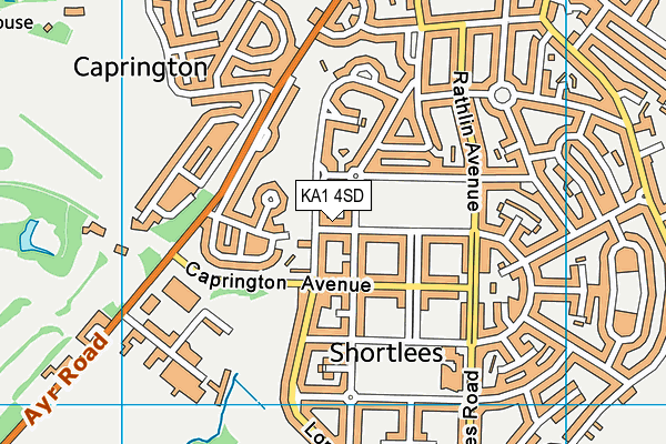 KA1 4SD map - OS VectorMap District (Ordnance Survey)