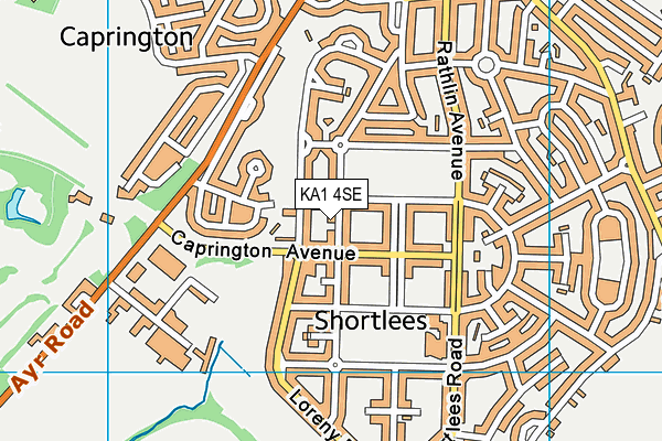 KA1 4SE map - OS VectorMap District (Ordnance Survey)