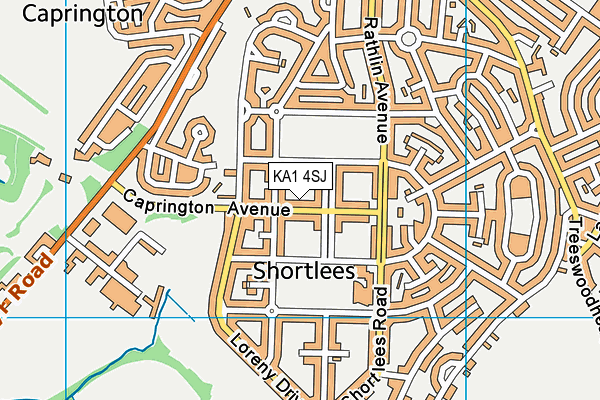 KA1 4SJ map - OS VectorMap District (Ordnance Survey)
