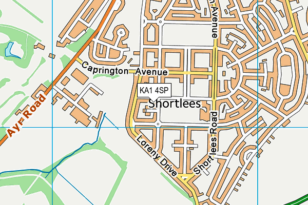 KA1 4SP map - OS VectorMap District (Ordnance Survey)