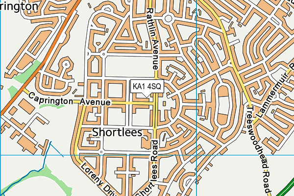 KA1 4SQ map - OS VectorMap District (Ordnance Survey)