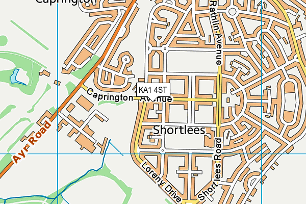 KA1 4ST map - OS VectorMap District (Ordnance Survey)