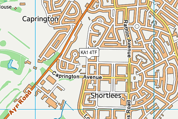 KA1 4TF map - OS VectorMap District (Ordnance Survey)