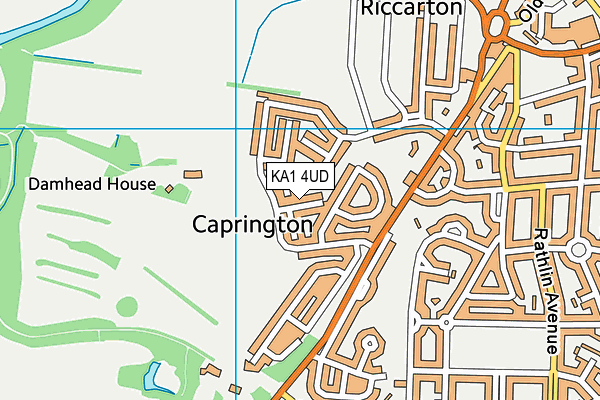 KA1 4UD map - OS VectorMap District (Ordnance Survey)