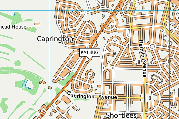 KA1 4UG map - OS VectorMap District (Ordnance Survey)