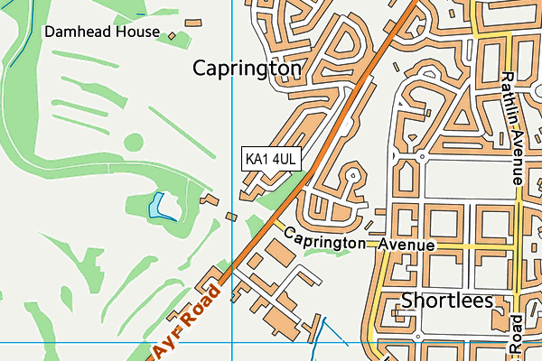 KA1 4UL map - OS VectorMap District (Ordnance Survey)