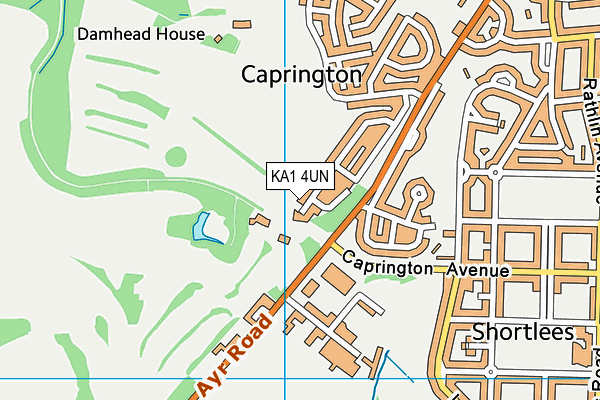 KA1 4UN map - OS VectorMap District (Ordnance Survey)