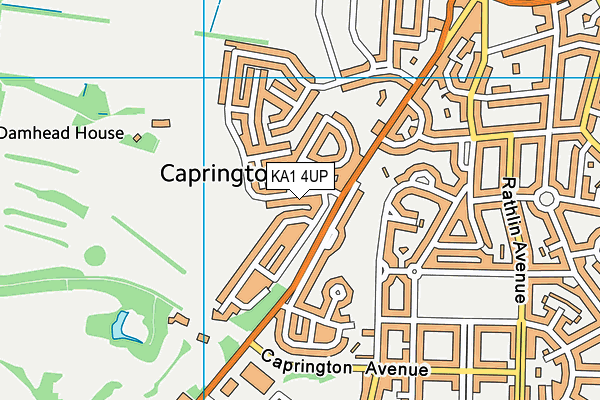 KA1 4UP map - OS VectorMap District (Ordnance Survey)