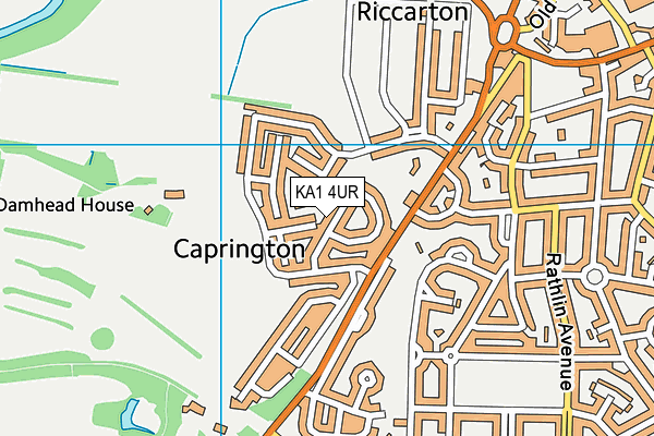 KA1 4UR map - OS VectorMap District (Ordnance Survey)