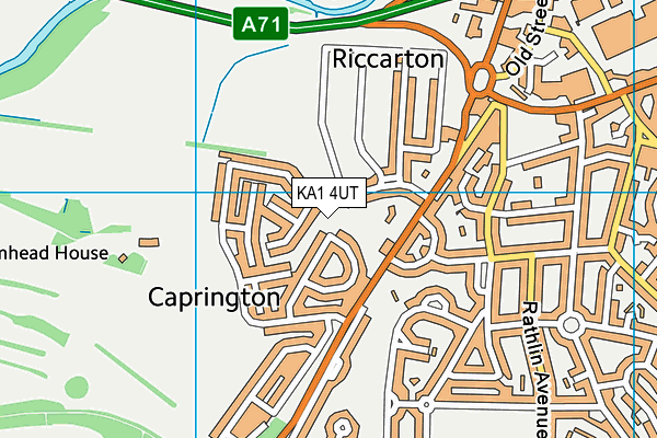 KA1 4UT map - OS VectorMap District (Ordnance Survey)
