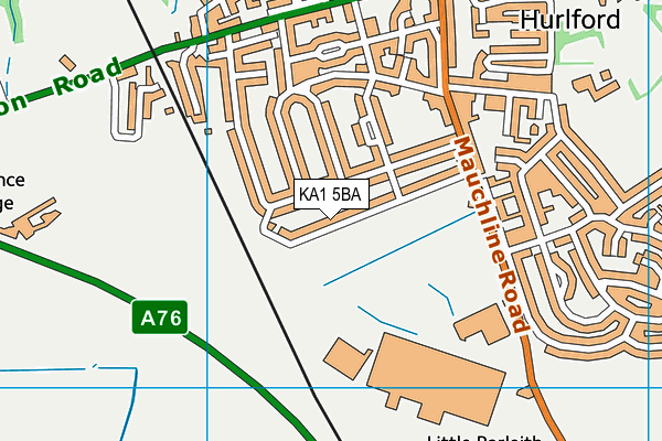 KA1 5BA map - OS VectorMap District (Ordnance Survey)