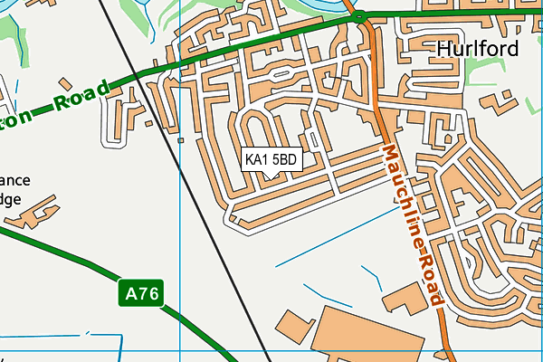 KA1 5BD map - OS VectorMap District (Ordnance Survey)