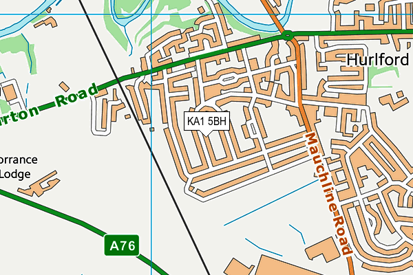 KA1 5BH map - OS VectorMap District (Ordnance Survey)