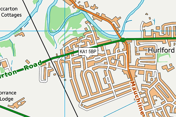 KA1 5BP map - OS VectorMap District (Ordnance Survey)