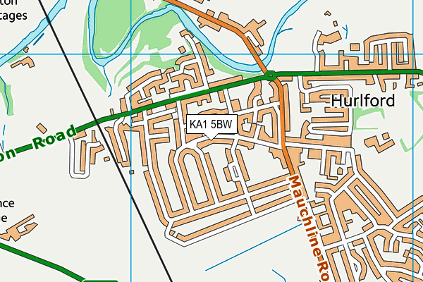 KA1 5BW map - OS VectorMap District (Ordnance Survey)