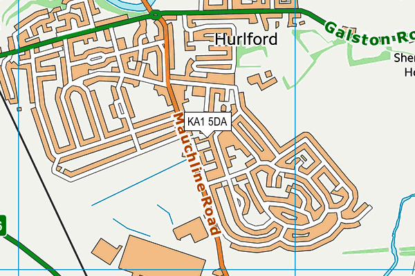 KA1 5DA map - OS VectorMap District (Ordnance Survey)