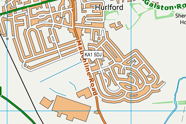 KA1 5DJ map - OS VectorMap District (Ordnance Survey)