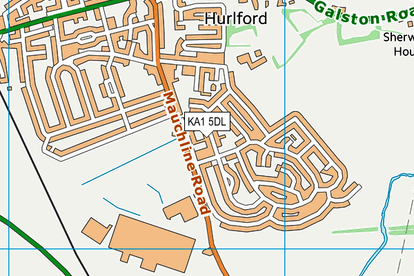 KA1 5DL map - OS VectorMap District (Ordnance Survey)