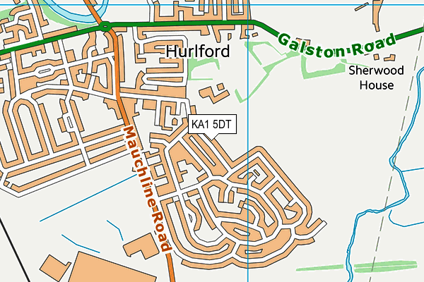 KA1 5DT map - OS VectorMap District (Ordnance Survey)