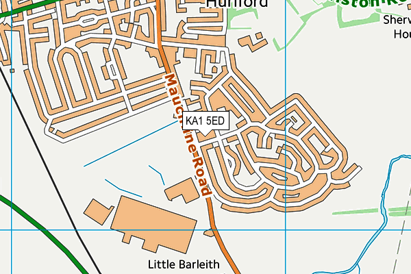 KA1 5ED map - OS VectorMap District (Ordnance Survey)