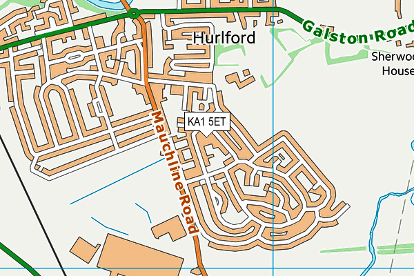 KA1 5ET map - OS VectorMap District (Ordnance Survey)