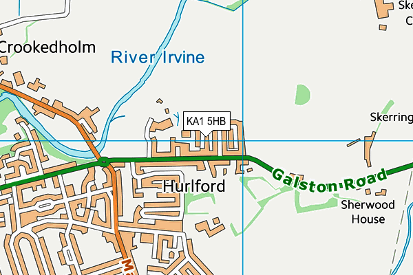 KA1 5HB map - OS VectorMap District (Ordnance Survey)