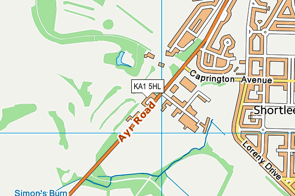 KA1 5HL map - OS VectorMap District (Ordnance Survey)