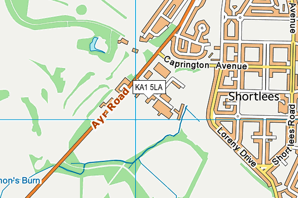 KA1 5LA map - OS VectorMap District (Ordnance Survey)