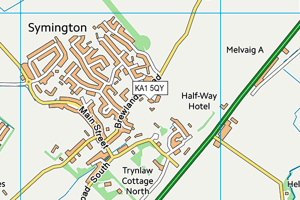 KA1 5QY map - OS VectorMap District (Ordnance Survey)