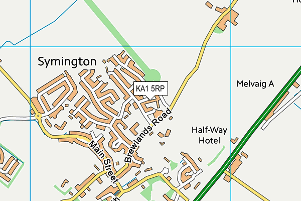 KA1 5RP map - OS VectorMap District (Ordnance Survey)