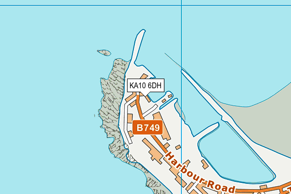 KA10 6DH map - OS VectorMap District (Ordnance Survey)