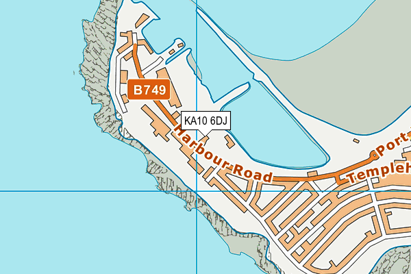 KA10 6DJ map - OS VectorMap District (Ordnance Survey)