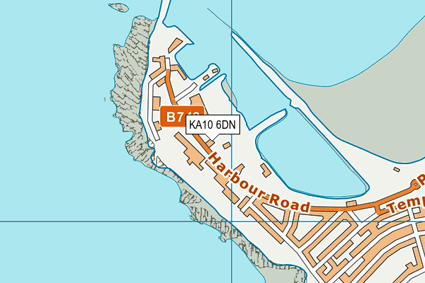 KA10 6DN map - OS VectorMap District (Ordnance Survey)
