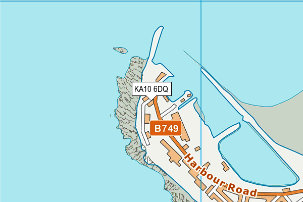 KA10 6DQ map - OS VectorMap District (Ordnance Survey)