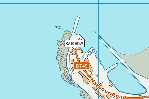 KA10 6DW map - OS VectorMap District (Ordnance Survey)